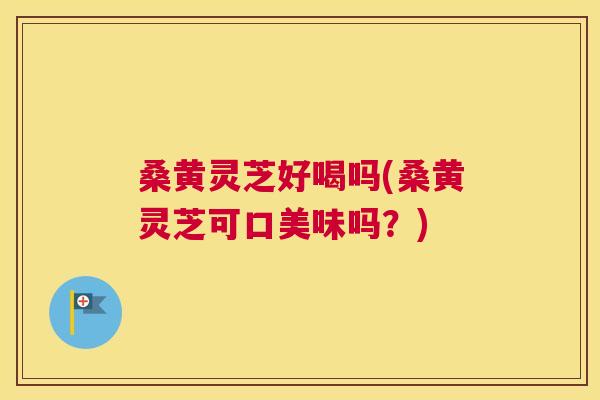 桑黄灵芝好喝吗(桑黄灵芝可口美味吗?) 桑黄灵芝好喝吗(桑黄灵芝可口美味吗?)