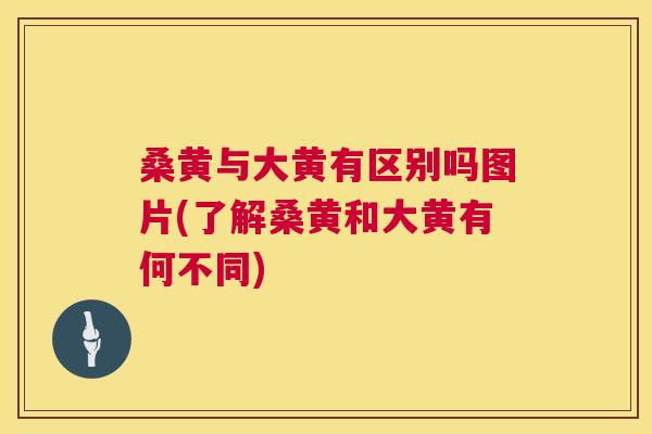 桑黄与大黄有区别吗图片(了解桑黄和大黄有何不同) 桑黄与大黄有区别吗图片(了解桑黄和大黄有何不同)