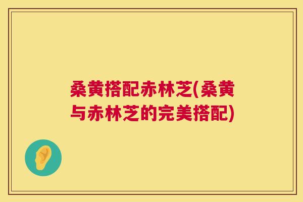 桑黄搭配赤林芝(桑黄与赤林芝的完美搭配) 桑黄搭配赤林芝(桑黄与赤林芝的完美搭配)