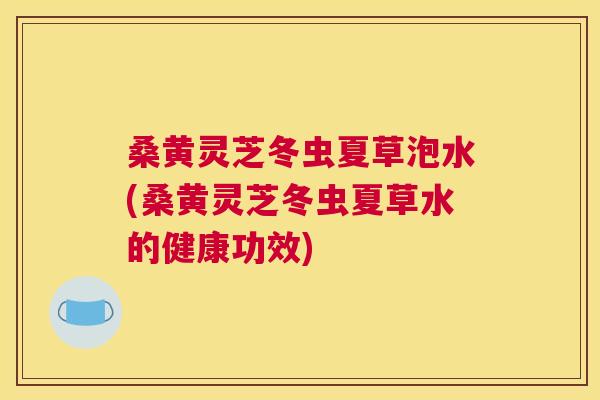 桑黄灵芝冬虫夏草泡水(桑黄灵芝冬虫夏草水的健康功效) 桑黄灵芝冬虫夏草泡水(桑黄灵芝冬虫夏草水的健康功效)