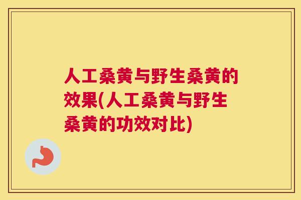 人工桑黄与野生桑黄的效果(人工桑黄与野生桑黄的功效对比) 人工桑黄与野生桑黄的效果(人工桑黄与野生桑黄的功效对比)