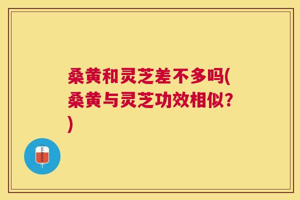桑黄和灵芝差不多吗(桑黄与灵芝功效相似?) 桑黄和灵芝差不多吗(桑黄与灵芝功效相似?)