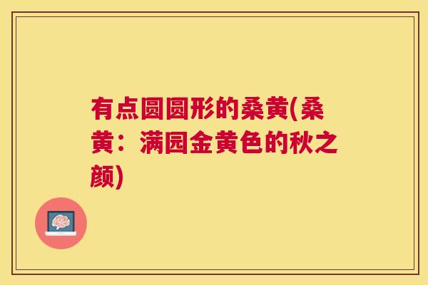 有点圆圆形的桑黄(桑黄：满园金黄色的秋之颜)