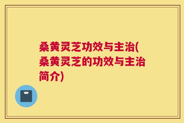 桑黄灵芝功效与主(桑黄灵芝的功效与主简介) 桑黄灵芝功效与主(桑黄灵芝的功效与主简介)