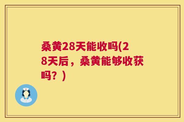 桑黄28天能收吗(28天后，桑黄能够收获吗？)