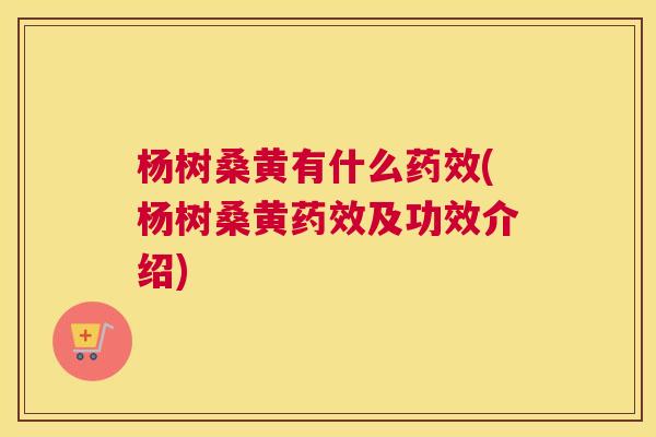 杨树桑黄有什么(杨树桑黄及功效介绍) 杨树桑黄有什么(杨树桑黄及功效介绍)