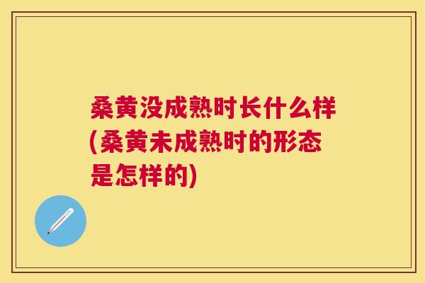 桑黄没成熟时长什么样(桑黄未成熟时的形态是怎样的) 桑黄没成熟时长什么样(桑黄未成熟时的形态是怎样的)