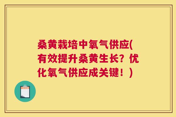 桑黄栽培中氧气供应(有效提升桑黄生长?优化氧气供应成关键!) 桑黄栽培中氧气供应(有效提升桑黄生长?优化氧气供应成关键!)