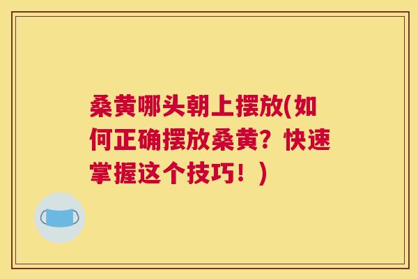 桑黄哪头朝上摆放(如何正确摆放桑黄?快速掌握这个技巧!) 桑黄哪头朝上摆放(如何正确摆放桑黄?快速掌握这个技巧!)