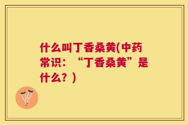 什么叫丁香桑黄(常识:“丁香桑黄”是什么?) 什么叫丁香桑黄(常识:“丁香桑黄”是什么?)