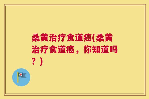桑黄食道(桑黄食道,你知道吗?) 桑黄食道(桑黄食道,你知道吗?)