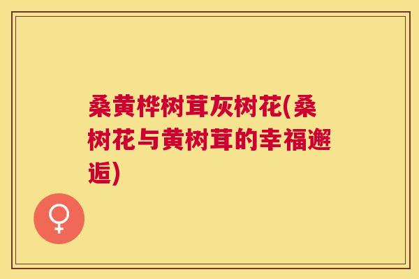 桑黄桦树茸灰树花(桑树花与黄树茸的幸福邂逅)