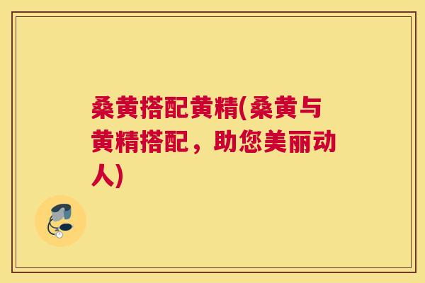 桑黄搭配黄精(桑黄与黄精搭配,助您美丽动人) 桑黄搭配黄精(桑黄与黄精搭配,助您美丽动人)