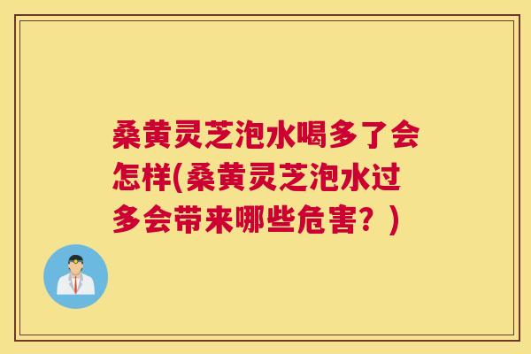 桑黄灵芝泡水喝多了会怎样(桑黄灵芝泡水过多会带来哪些危害？)