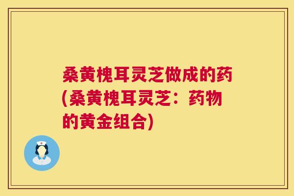桑黄槐耳灵芝做成的药(桑黄槐耳灵芝：的黄金组合)