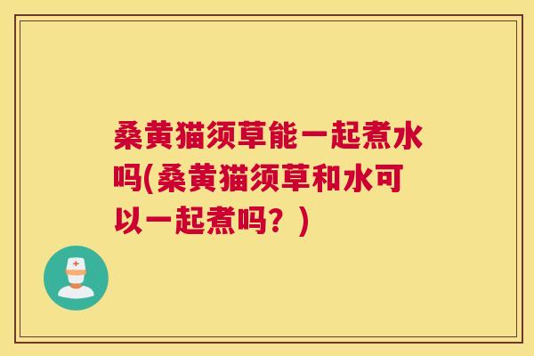 桑黄猫须草能一起煮水吗(桑黄猫须草和水可以一起煮吗？)