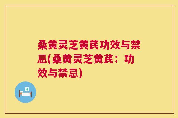 桑黄灵芝黄芪功效与禁忌(桑黄灵芝黄芪：功效与禁忌)