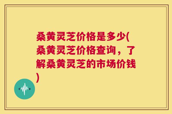 桑黄灵芝价格是多少(桑黄灵芝价格查询，了解桑黄灵芝的市场价钱)