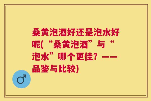 桑黄泡酒好还是泡水好呢(“桑黄泡酒”与“泡水”哪个更佳？——品鉴与比较)