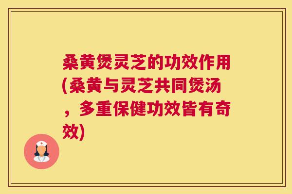 桑黄煲灵芝的功效作用(桑黄与灵芝共同煲汤，多重保健功效皆有奇效)