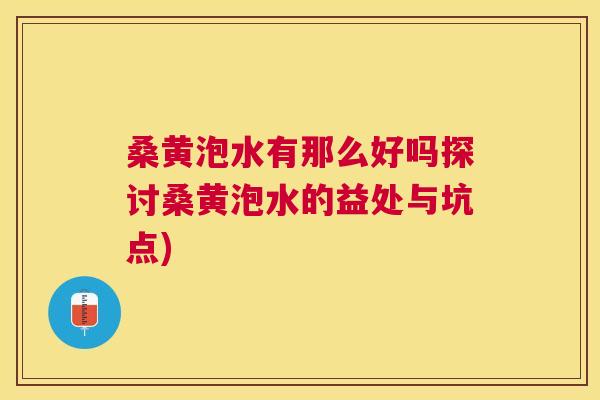 桑黄泡水有那么好吗探讨桑黄泡水的益处与坑点)