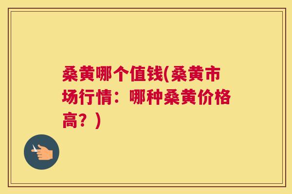 桑黄哪个值钱(桑黄市场行情：哪种桑黄价格高？)