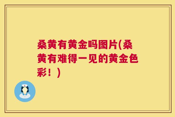 桑黄有黄金吗图片(桑黄有难得一见的黄金色彩！)
