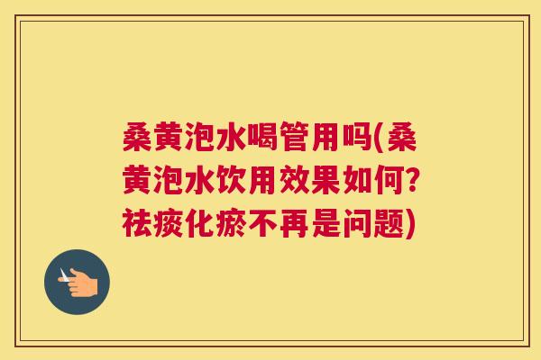 桑黄泡水喝管用吗(桑黄泡水饮用效果如何？化瘀不再是问题)