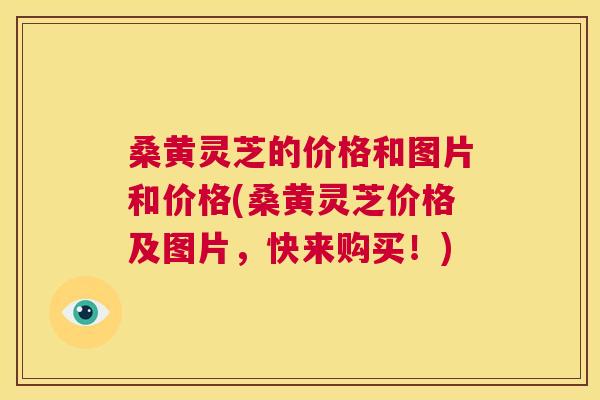 桑黄灵芝的价格和图片和价格(桑黄灵芝价格及图片，快来购买！)