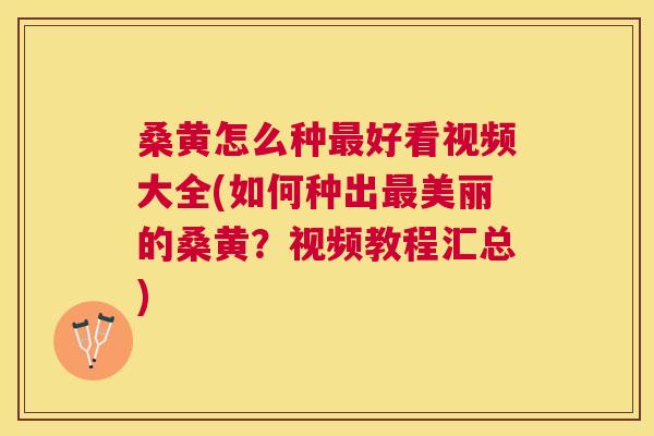 桑黄怎么种好看视频大全(如何种出美丽的桑黄？视频教程汇总)