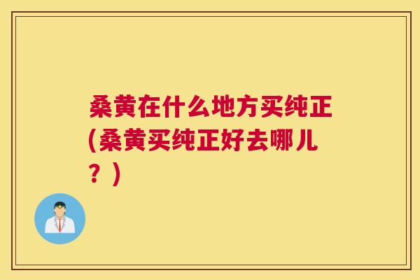 桑黄在什么地方买纯正(桑黄买纯正好去哪儿？)