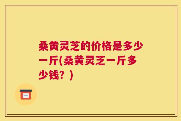 桑黄灵芝的价格是多少一斤(桑黄灵芝一斤多少钱？)