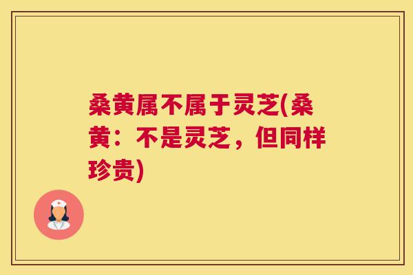 桑黄属不属于灵芝(桑黄：不是灵芝，但同样珍贵)