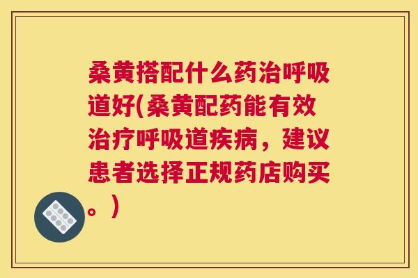 桑黄搭配什么药道好(桑黄配药能有效道，建议患者选择正规药店购买。)