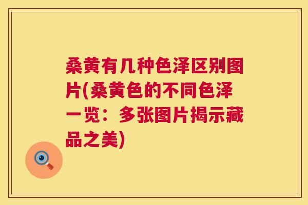 桑黄有几种色泽区别图片(桑黄色的不同色泽一览：多张图片揭示藏品之美)